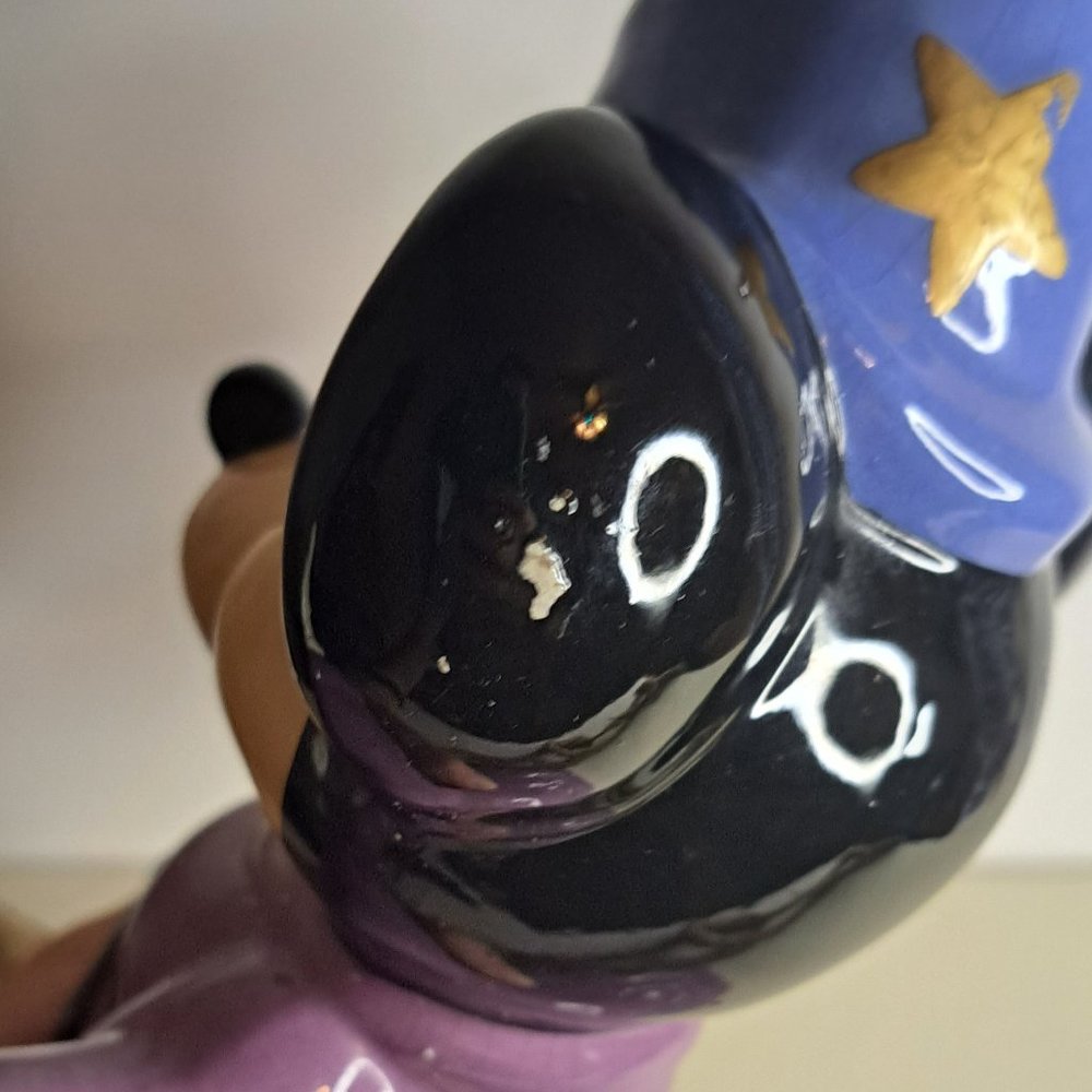 10" MICKEY MOUSE Sorcerers Apprentice Ceramic Figurine - Picture 3 of 13